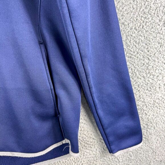 Under Armour LA Hoodie Mens Medium‎ Blue Loose Coldgear Outdoor Sweatshirt Gym - Picture 4 of 12